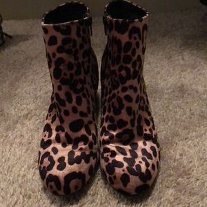 Leopard booties